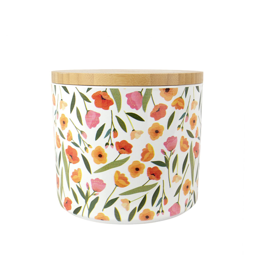 Keramische dierenurn „Floral Greetings“