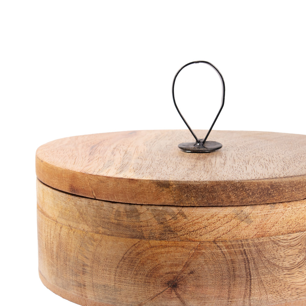Houten urn