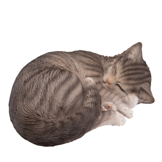 Dieren urn "Tijgerkat", opgerold