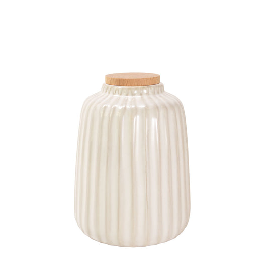 Keramische urn "Glossy Lines"