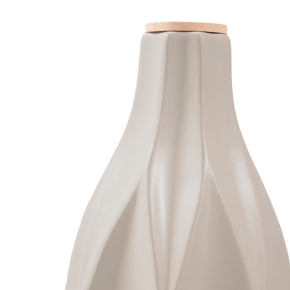 Keramische urn „Beige Waves“
