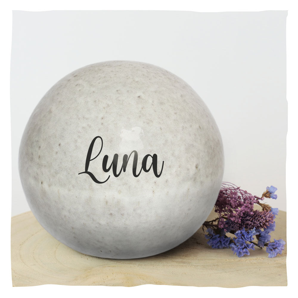 Outdoor urn „Grey“ in bolvorm