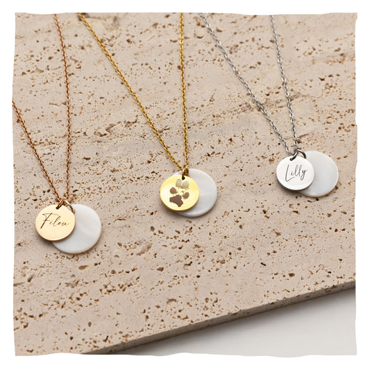 Ketting "Parelmoer" - aanpasbaar