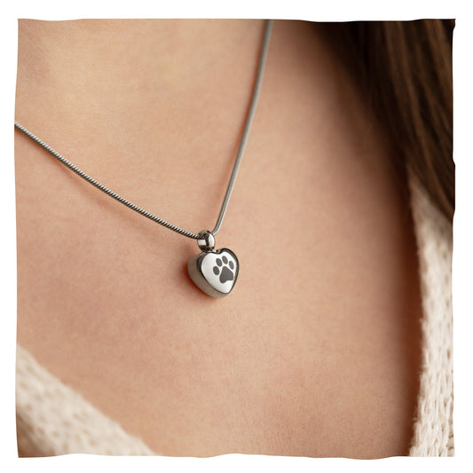 Ashalsketting "Klein zilveren hart" - aanpasbaar