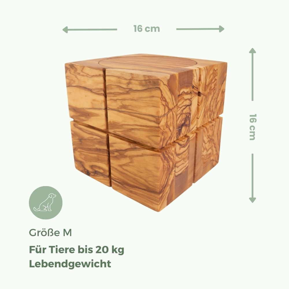 Houten urn