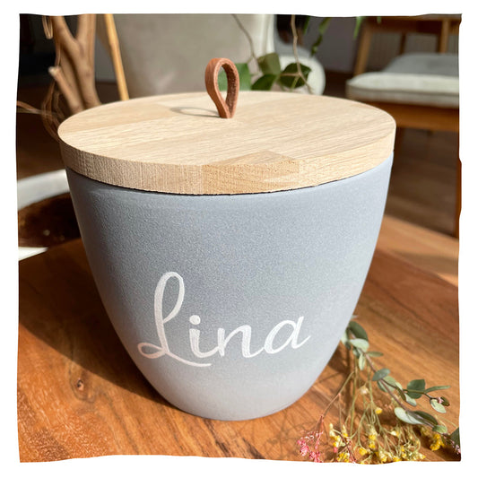 Keramische urn "Sand Grijs"