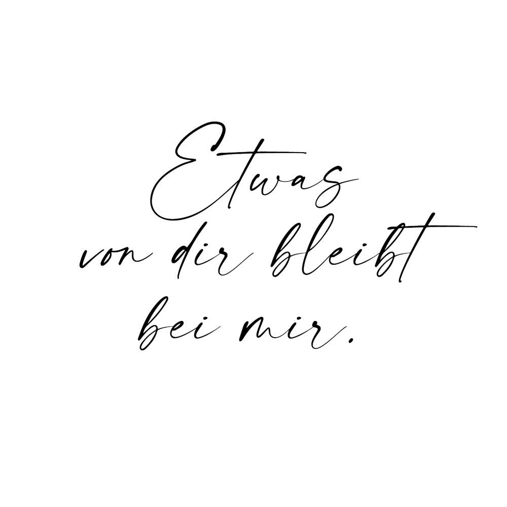 Individuele inscriptie in handschrift met spreuk