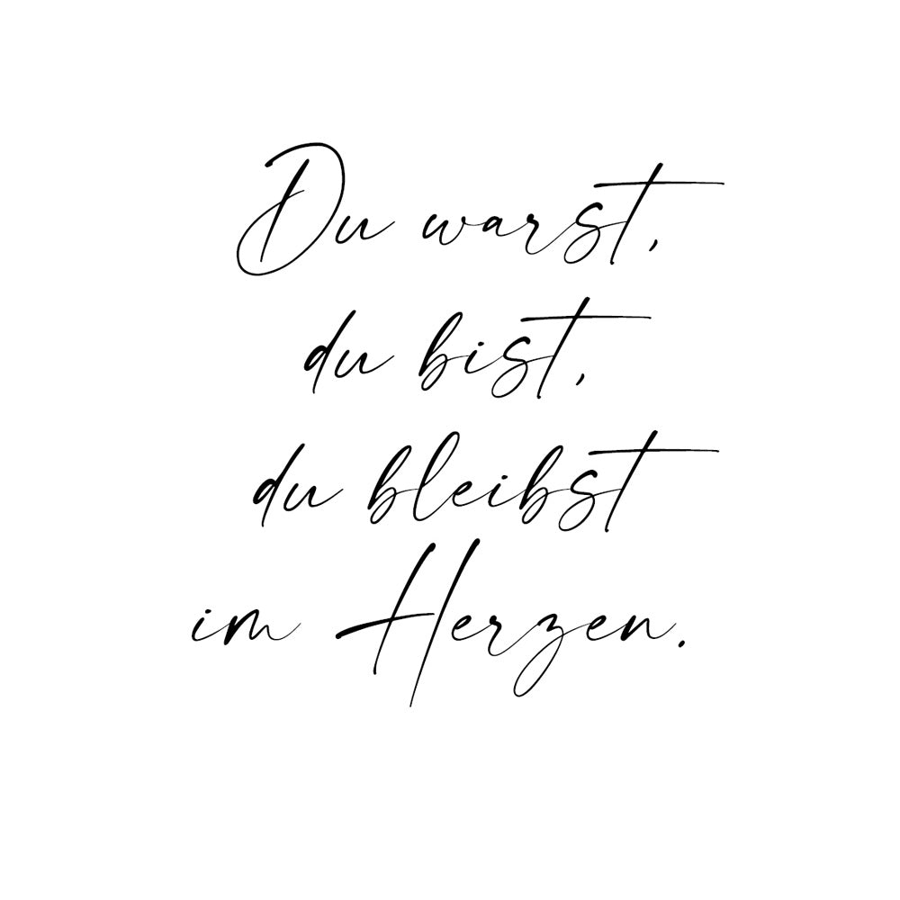 Individuele inscriptie in handschrift met spreuk