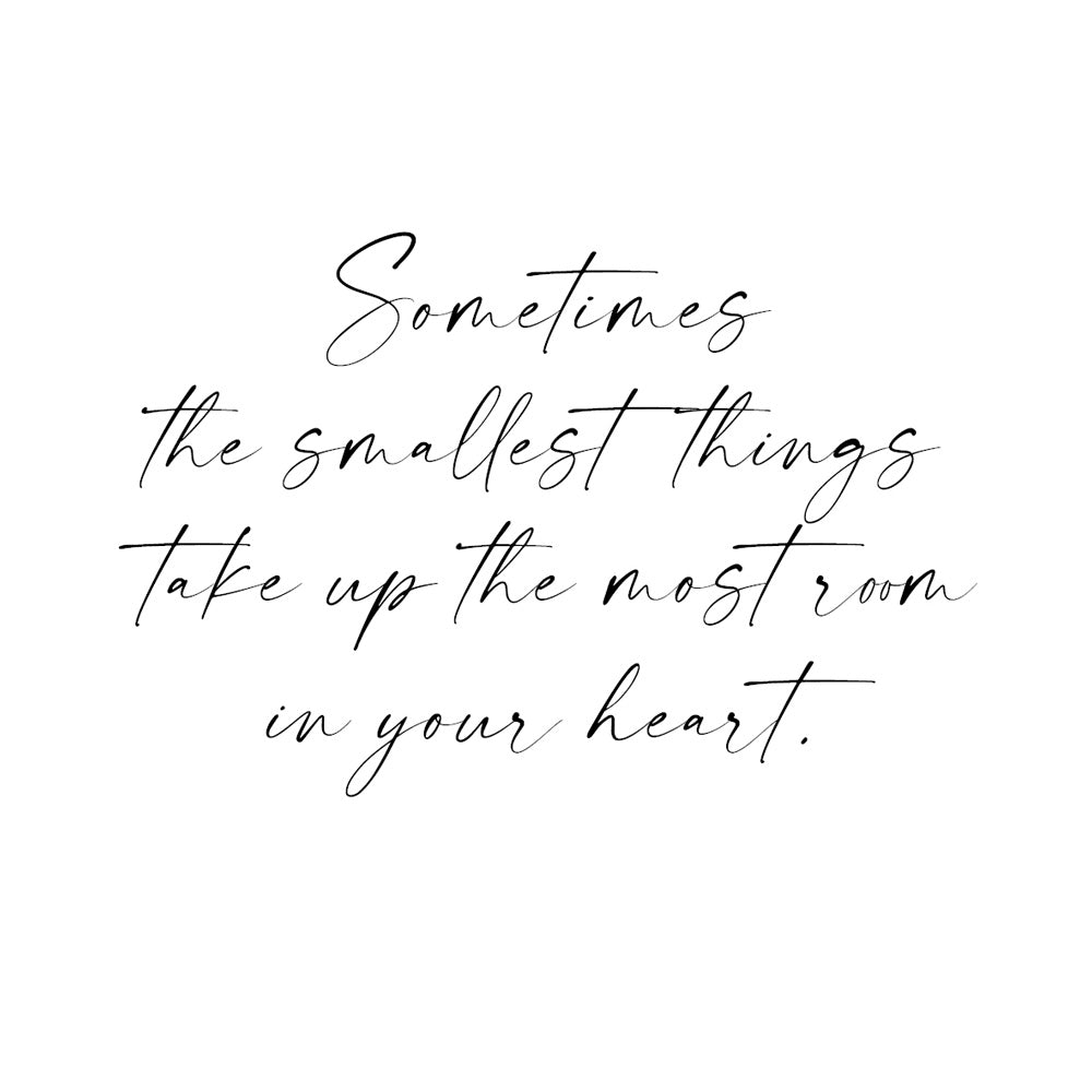 Individuele inscriptie in handschrift met spreuk