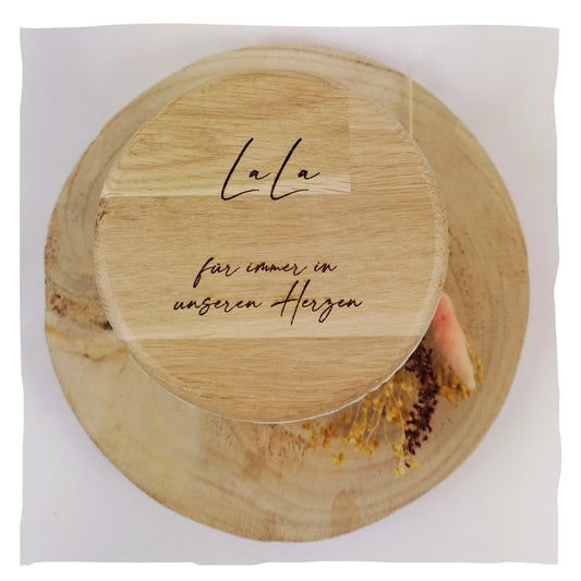 Individuele inscriptie in handschrift met spreuk