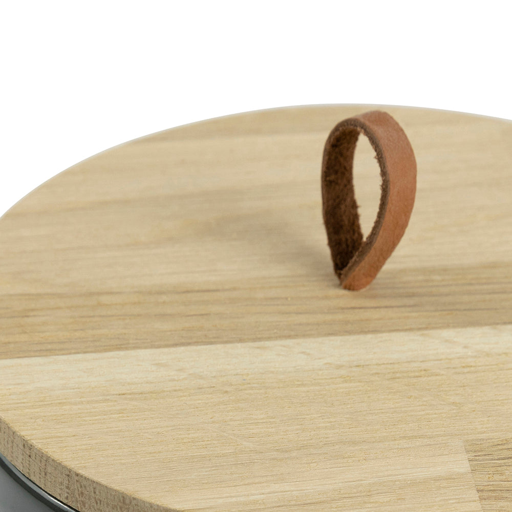 Lederen band voor de houten hoes