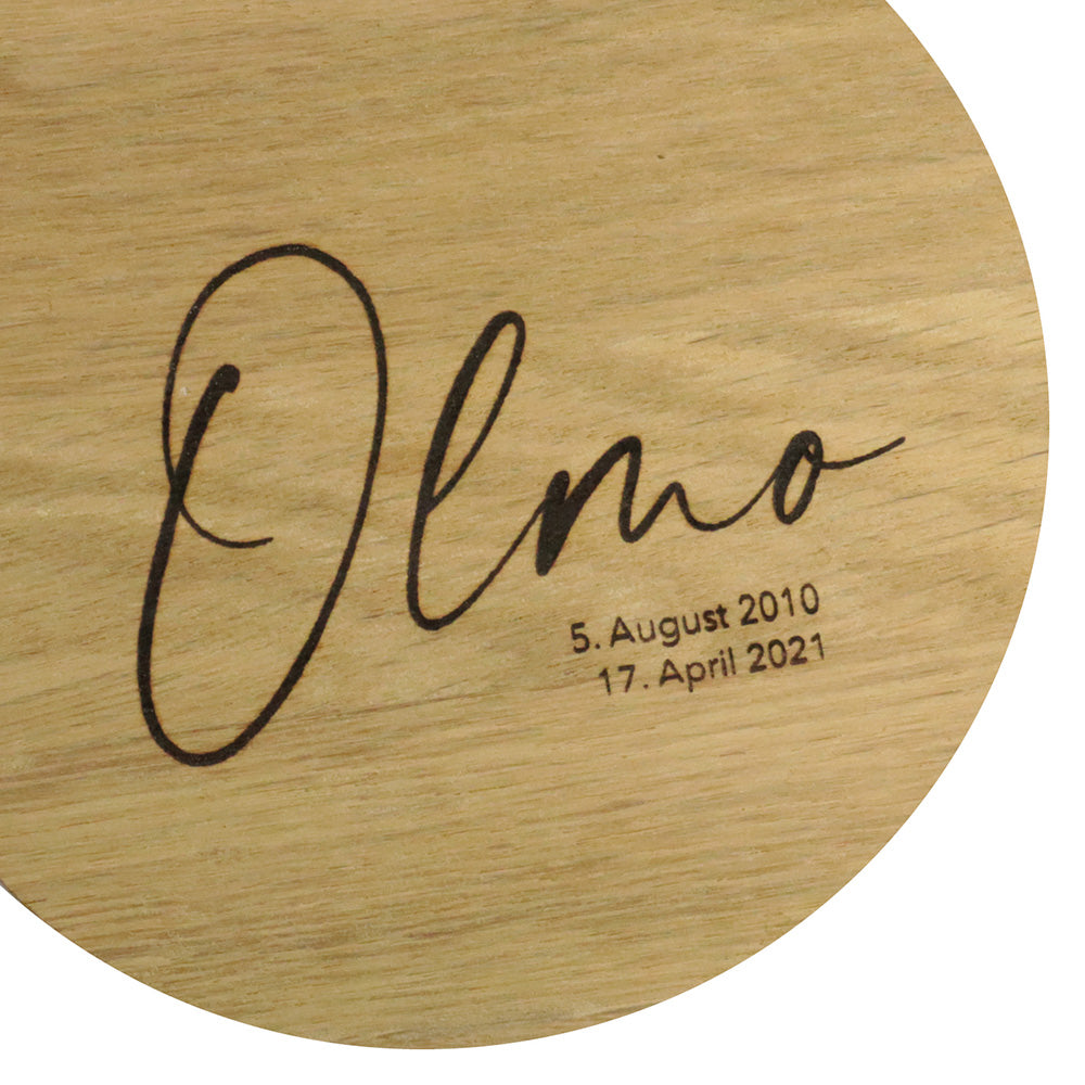 Individuele inscriptie in handschrift met datum