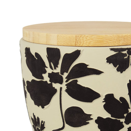 Keramische urn "3D bloemen"