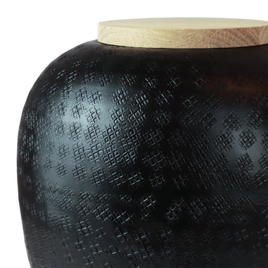 Aluminium urn "Black Metallic"