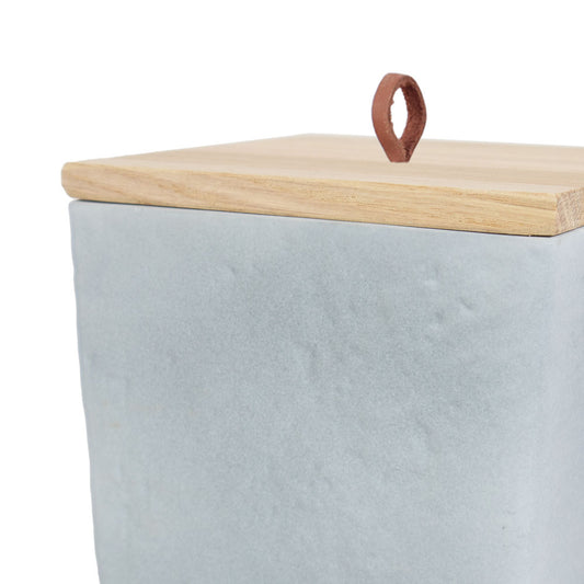 Keramische urn "Curvy Cube"