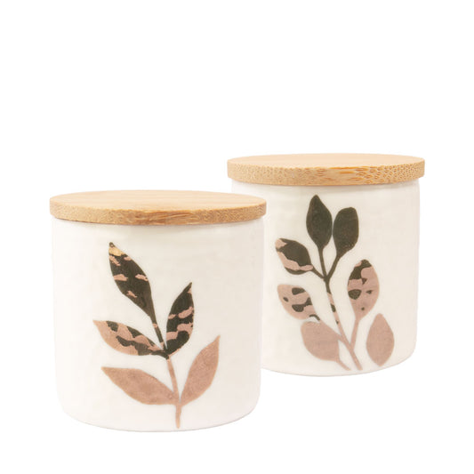 Keramische urn "Golden Leaf"