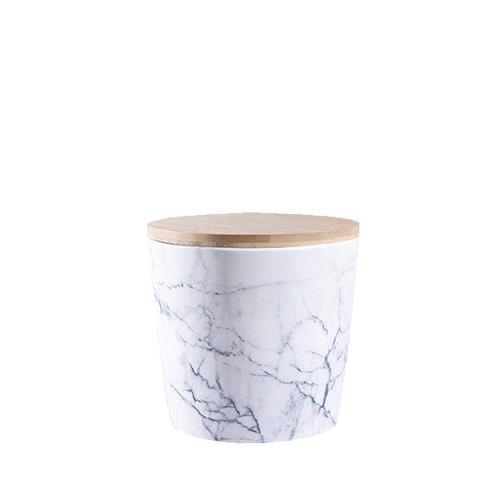 Keramische urn in marmer design