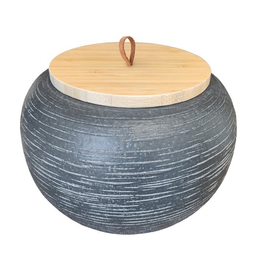 Keramische urn "Match II", gekruld