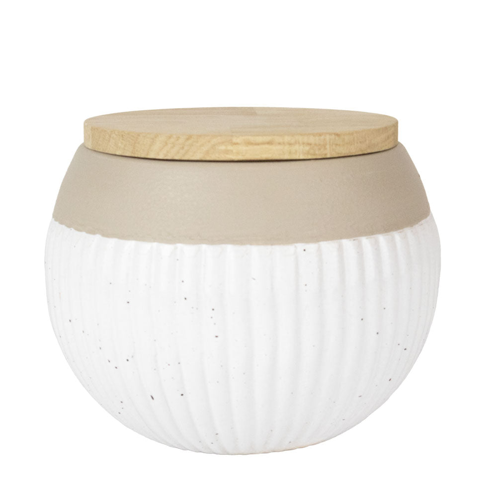 Keramische urn „Skandi“ - Groeven