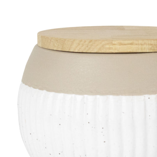 Keramische urn „Skandi“ - Groeven