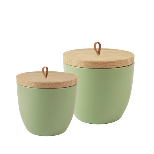 Keramische urn "White Green"