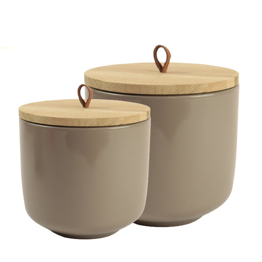 Keramische urn "Harmony", taupe