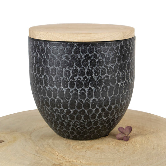 Keramische urn "Leisteen"