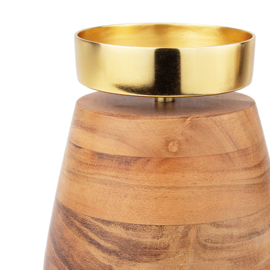 Houten urn “Rays of Light met gedenklicht"