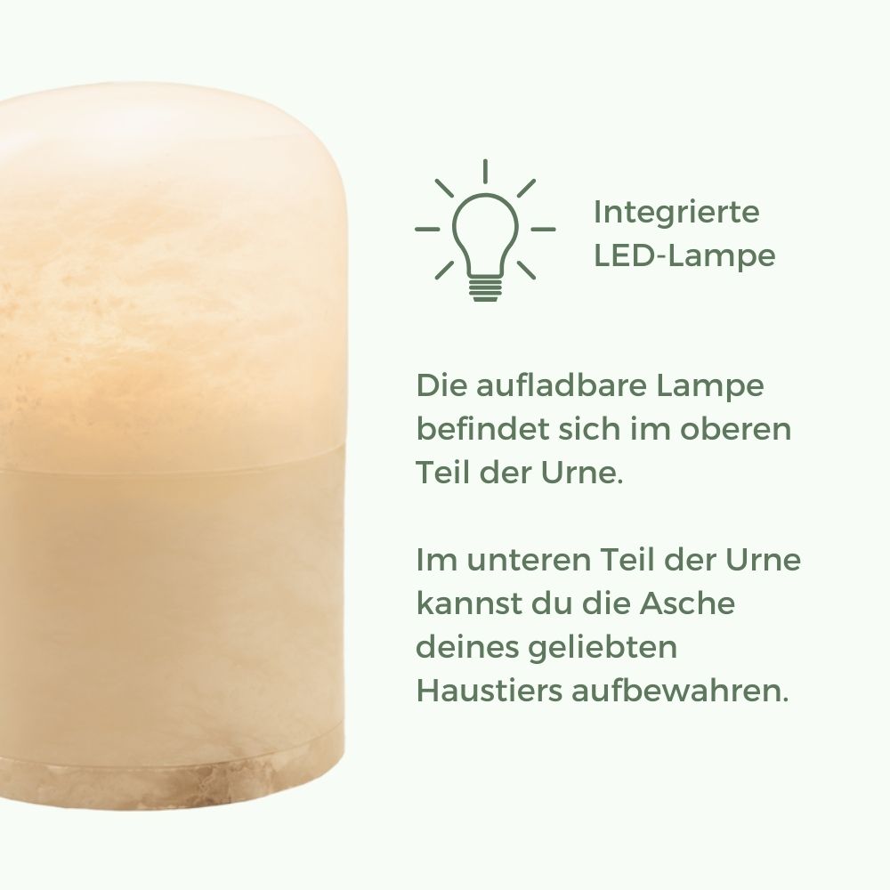 Dieren urn “Light of Memory” - albast