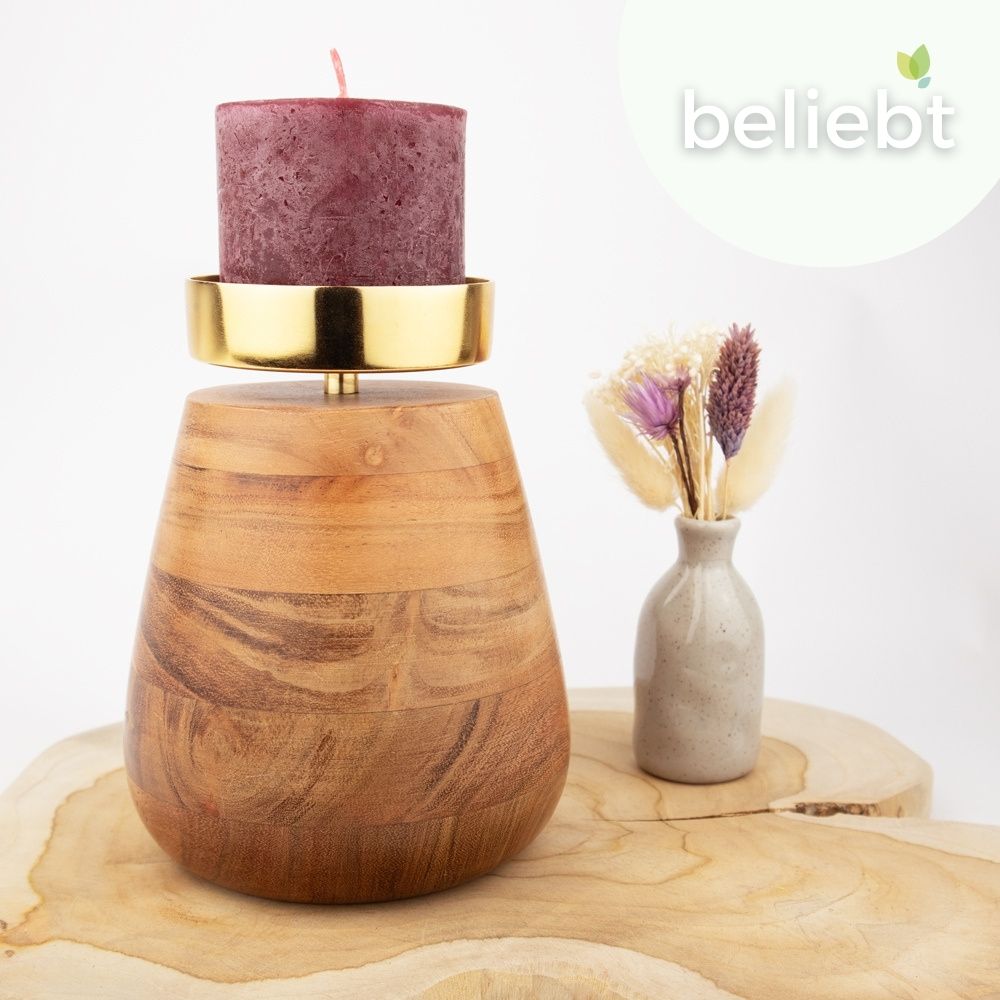 Houten urn “Rays of Light met gedenklicht