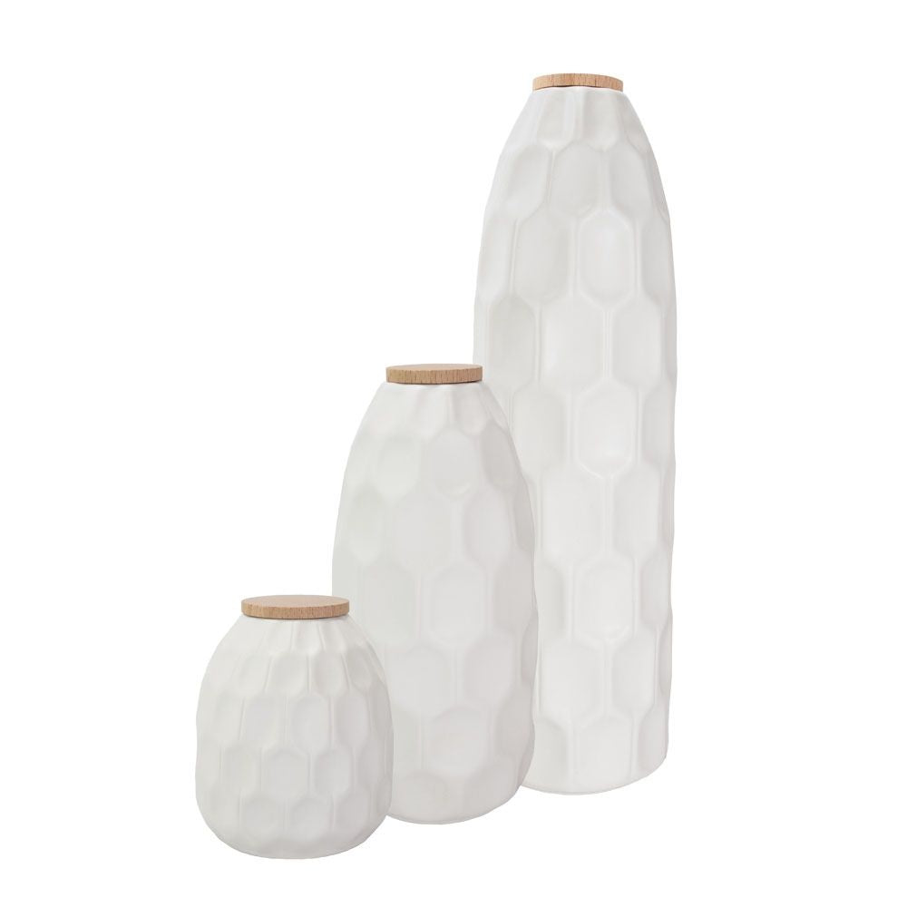 Keramische urn „White Structure“