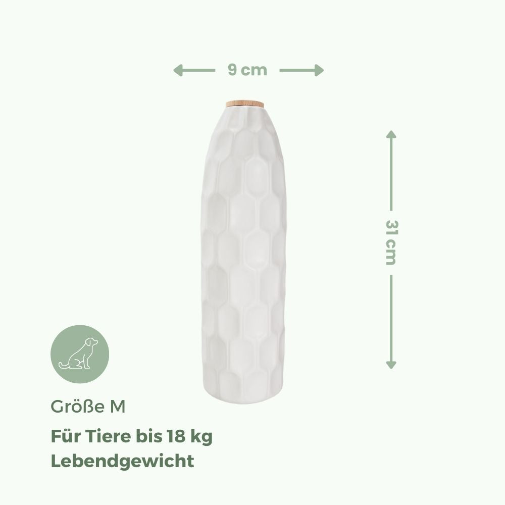 Keramische urn „White Structure“