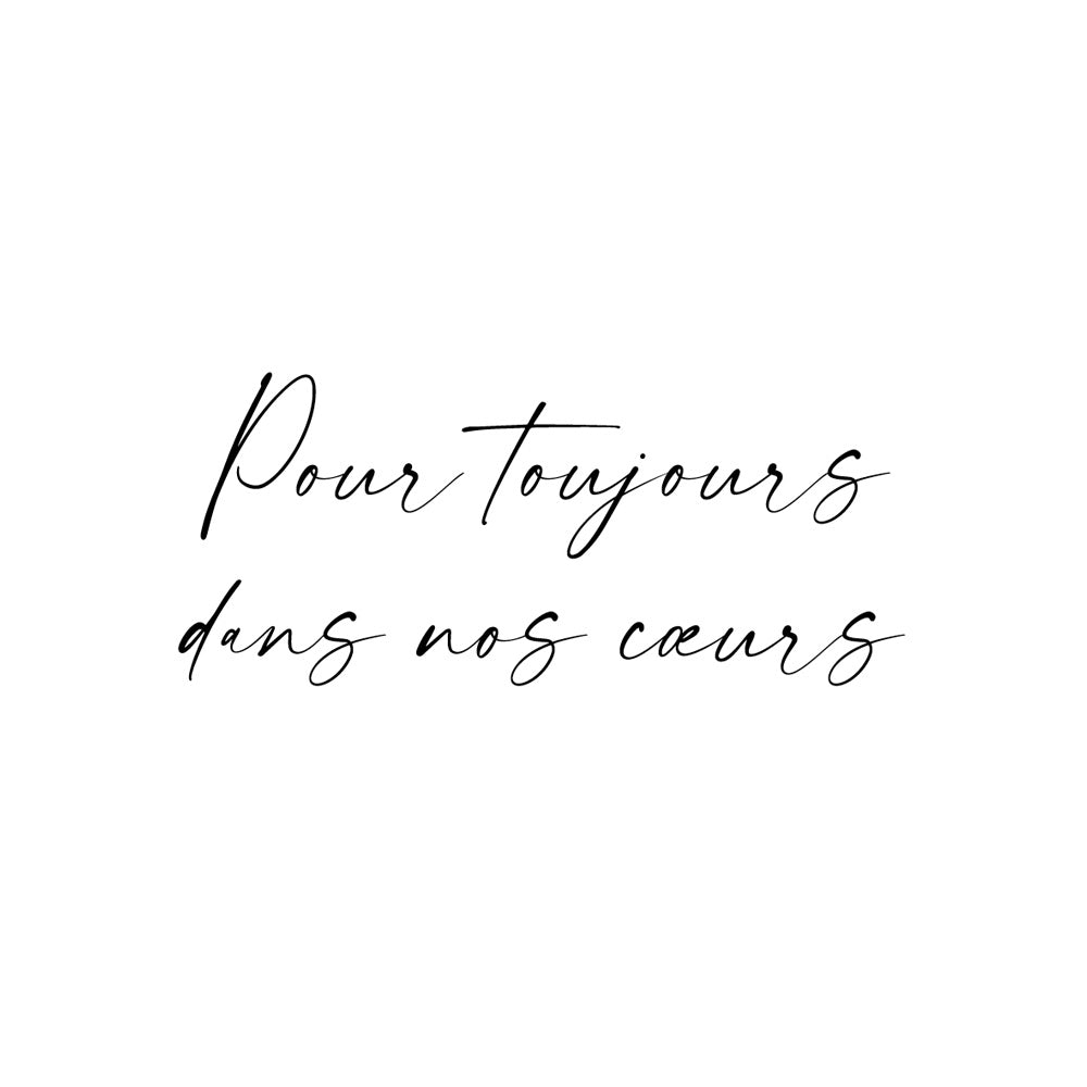 Individuele inscriptie in handschrift met spreuk