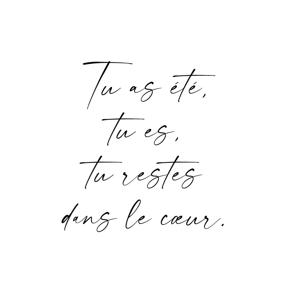 Individuele inscriptie in handschrift met spreuk