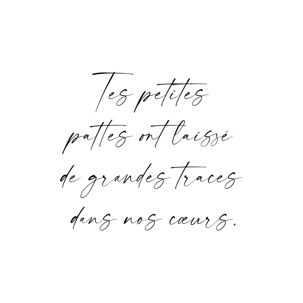 Individuele inscriptie in handschrift met spreuk