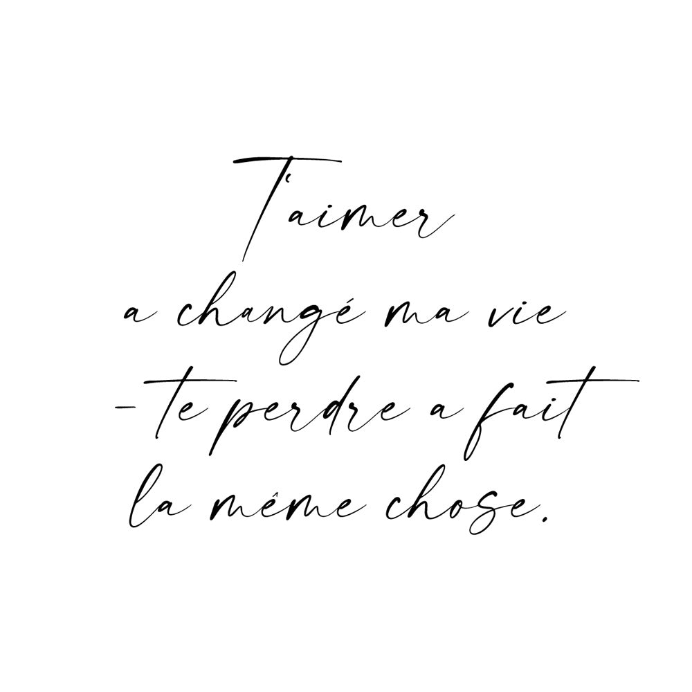 Individuele inscriptie in handschrift met spreuk