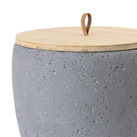 Keramische urn "Beton", donkergrijs