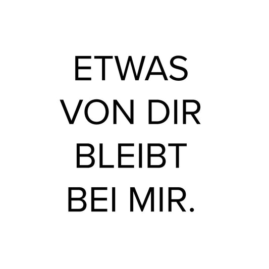 Individuele inscriptie in blokletters - met hondensilhouet en datum