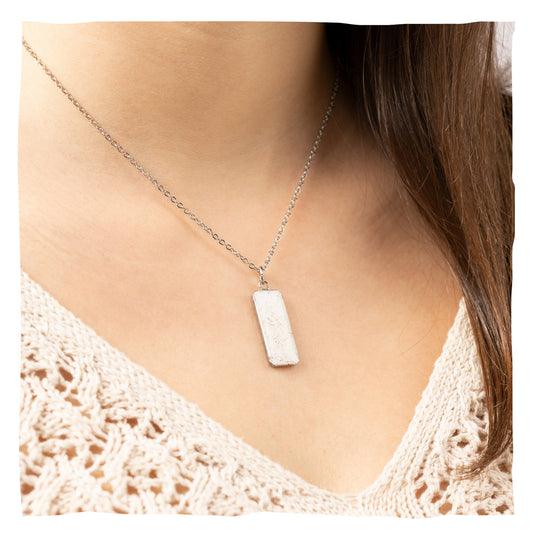 Ashalsketting "Recuerdo" met de as van uw dier - zilver