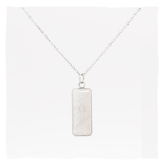 Ashalsketting "Recuerdo" met de as van uw dier - zilver