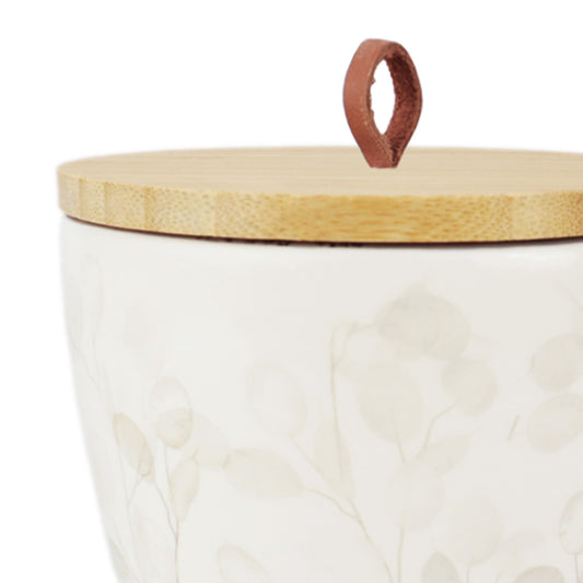 Keramische urn "Fine Leaves"