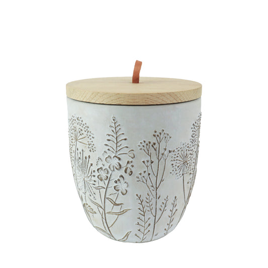 Keramische urn "Wildebloemen", classic