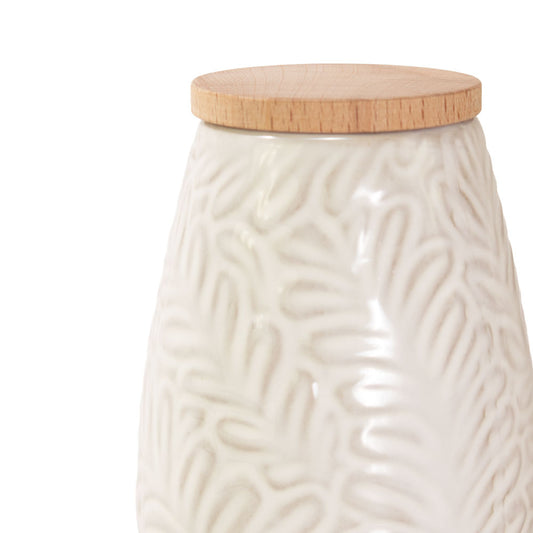 Keramische urn "Glossy Leaves"