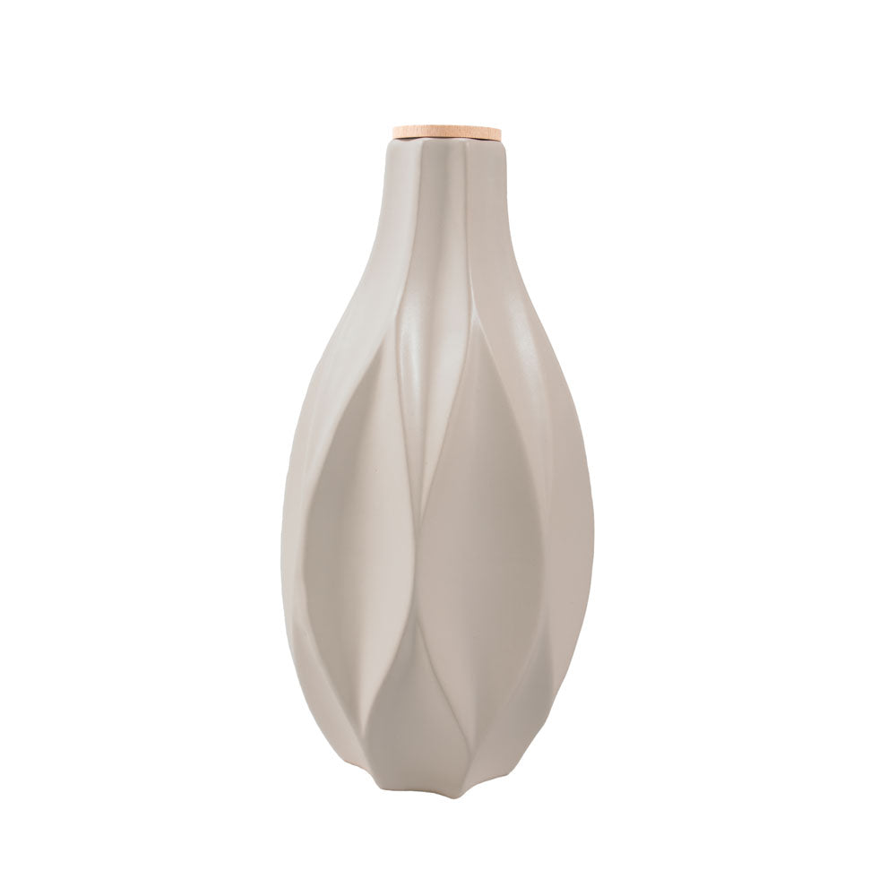 Keramische urn „Beige Waves“