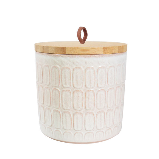 Keramische urn "White Kroko"