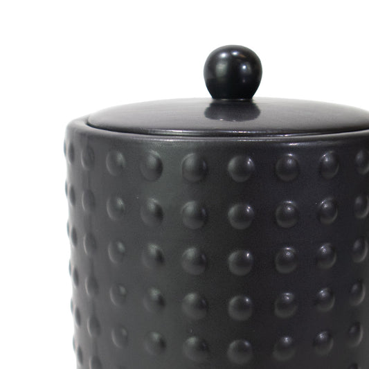 Keramische urn „Black Lovely Dotty“