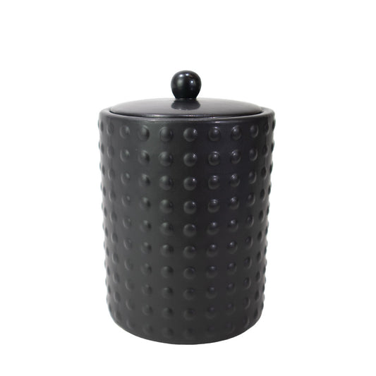 Keramische urn „Black Lovely Dotty“