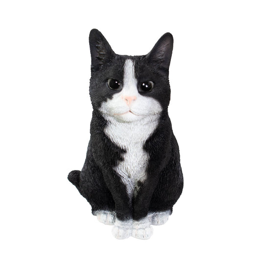 Dieren urn "Tuxedo kat", zittend