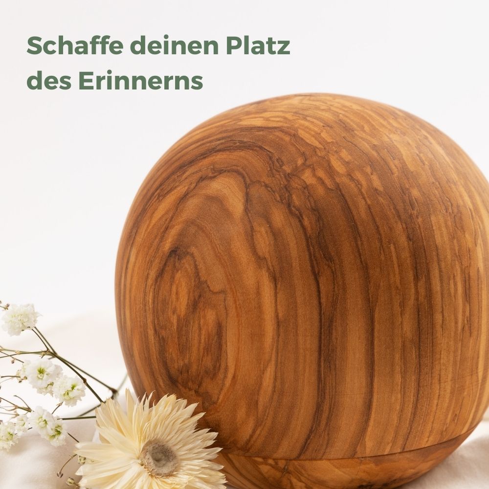 Houten urn 