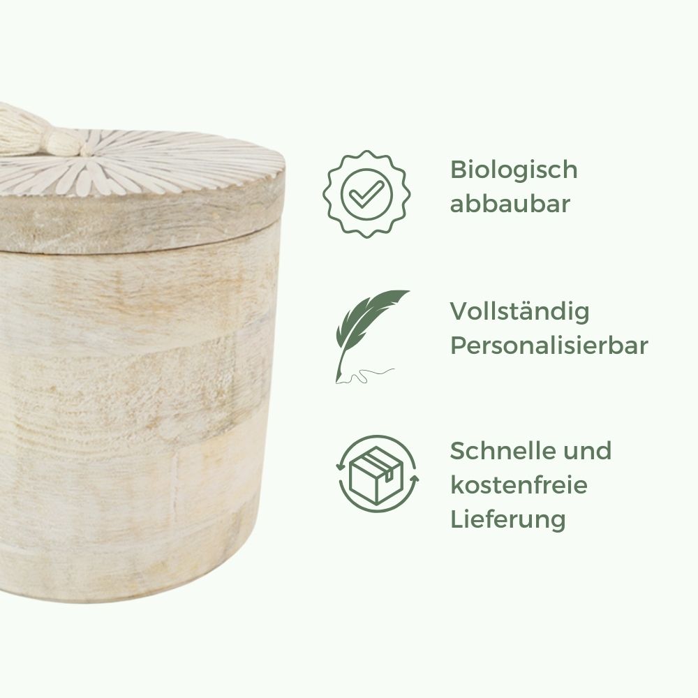 Biologisch afbreekbare urn 